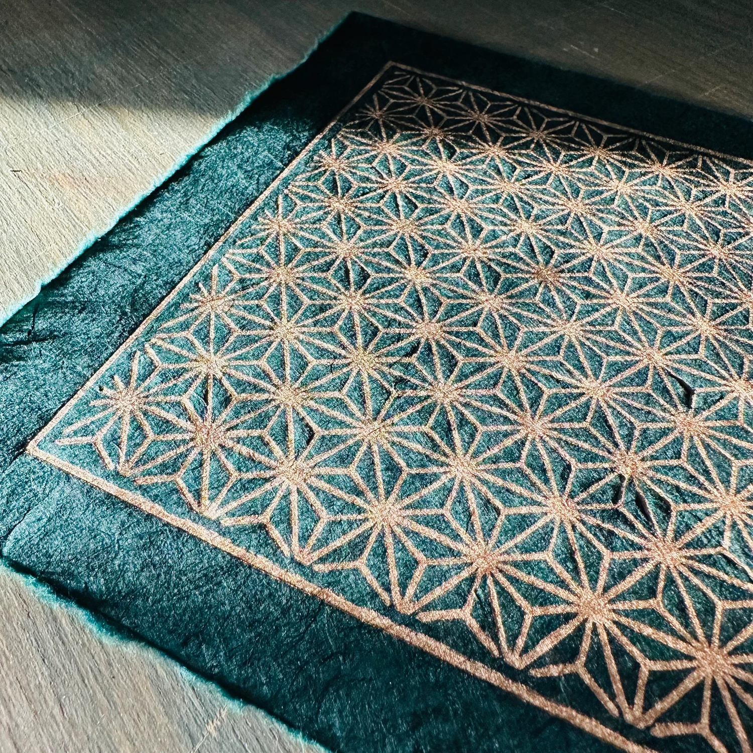 Japanischer Linoldruck 