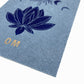 Mondphasen, Lotusblüte und Om | detailreicher Linoldruck Linolschnitt | kleine Geschenkidee | handgemachter Druck | kostenloser Versand