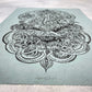 Ganesha Linoldruck | Indischer Elefantengott | Himalaya Papier blau | handgemachter Druck | weltweiter Versand | besondere Geschenkidee
