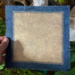 Same Komon Linoldruck in Gold | japanisches Haifisch Muster 21x21 cm | blaues Himalaya Papier | besondere Geschenkidee | kostenloser Versand
