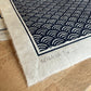 Seigaiha Linoldruck | japanisches Wellenmuster blau 21x21 cm | detailreicher Druck Meereswellen | besondere Geschenkidee | Himalaya-Papier