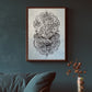Ganesha Linoldruck | Indischer Elefantengott | Himalaya Papier blau | handgemachter Druck | weltweiter Versand | besondere Geschenkidee