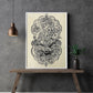 Ganesha Linoldruck | Indischer Elefantengott | besondere Geschenkidee | handgemachter Druck | weltweiter Versand | Himalaya Papier DIN A3
