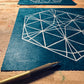 Kasane-rindõ Linoldruck | japanisches Muster Kumiko | handgemachter Druck | Linolschnitt 25x25cm | kleine Geschenkidee | kostenloser Versand
