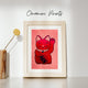 Winkekatze Linoldruck | Maneki-Neko Japan Glücksbringer | handgemachter Druck 15x21 cm | kleine Geschenkidee | weltweit kostenloser Versand