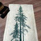 Douglasie Linoldruck in grün | handgemachter Druck | besondere Geschenkidee | geschöpftes Himalaya-Papier | Natur Wald | kostenloser Versand