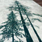 Douglasie Linoldruck in grün | handgemachter Druck | besondere Geschenkidee | geschöpftes Himalaya-Papier | Natur Wald | kostenloser Versand