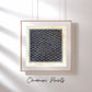Seigaiha Linoldruck | japanisches Wellenmuster blau 21x21 cm | detailreicher Druck Meereswellen | besondere Geschenkidee | Himalaya-Papier