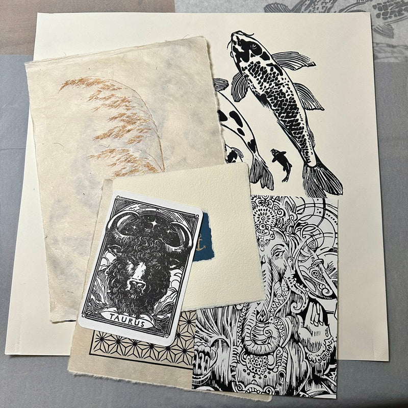 Mystery Box Linoldruck