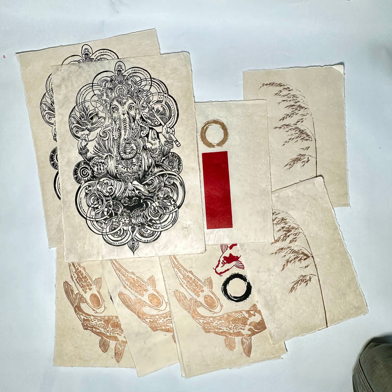 Mystery Box Linoldruck