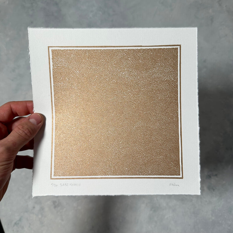 Same Komon Linoldruck