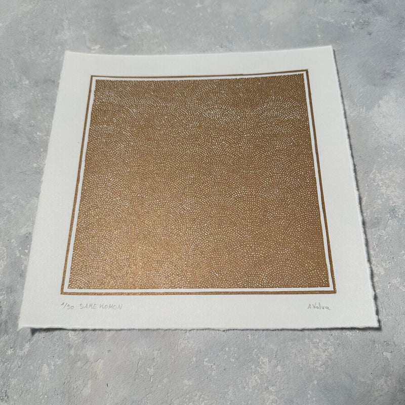 Same Komon Linoldruck