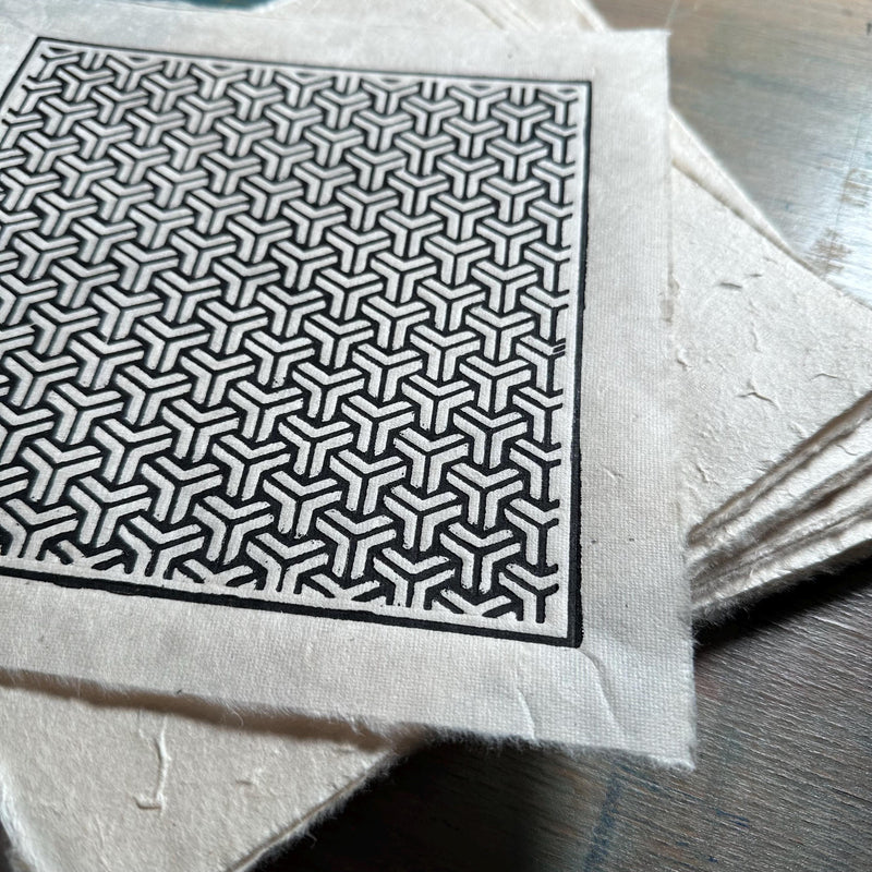 Bishamon Kikko Linoldruck