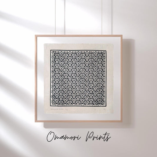 Bishamon Kikko Linoldruck