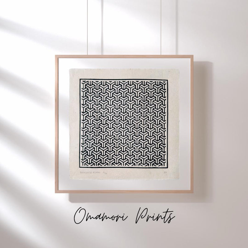 Bishamon Kikko Linoldruck