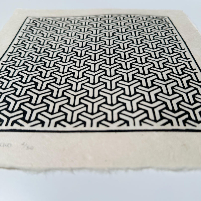 Bishamon Kikko Linoldruck